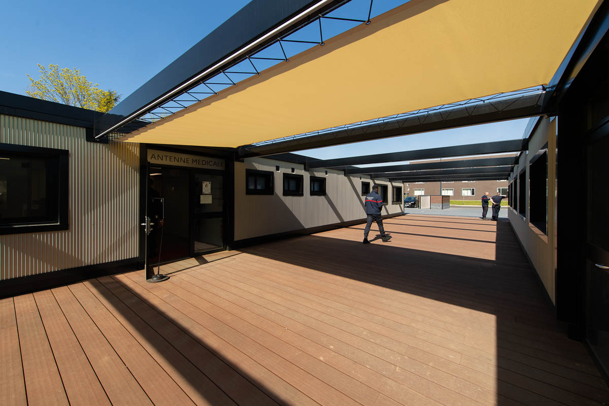Bâtiment modulaire pour la Brigade des Sapeurs-Pompiers de Paris à Valenton (94)