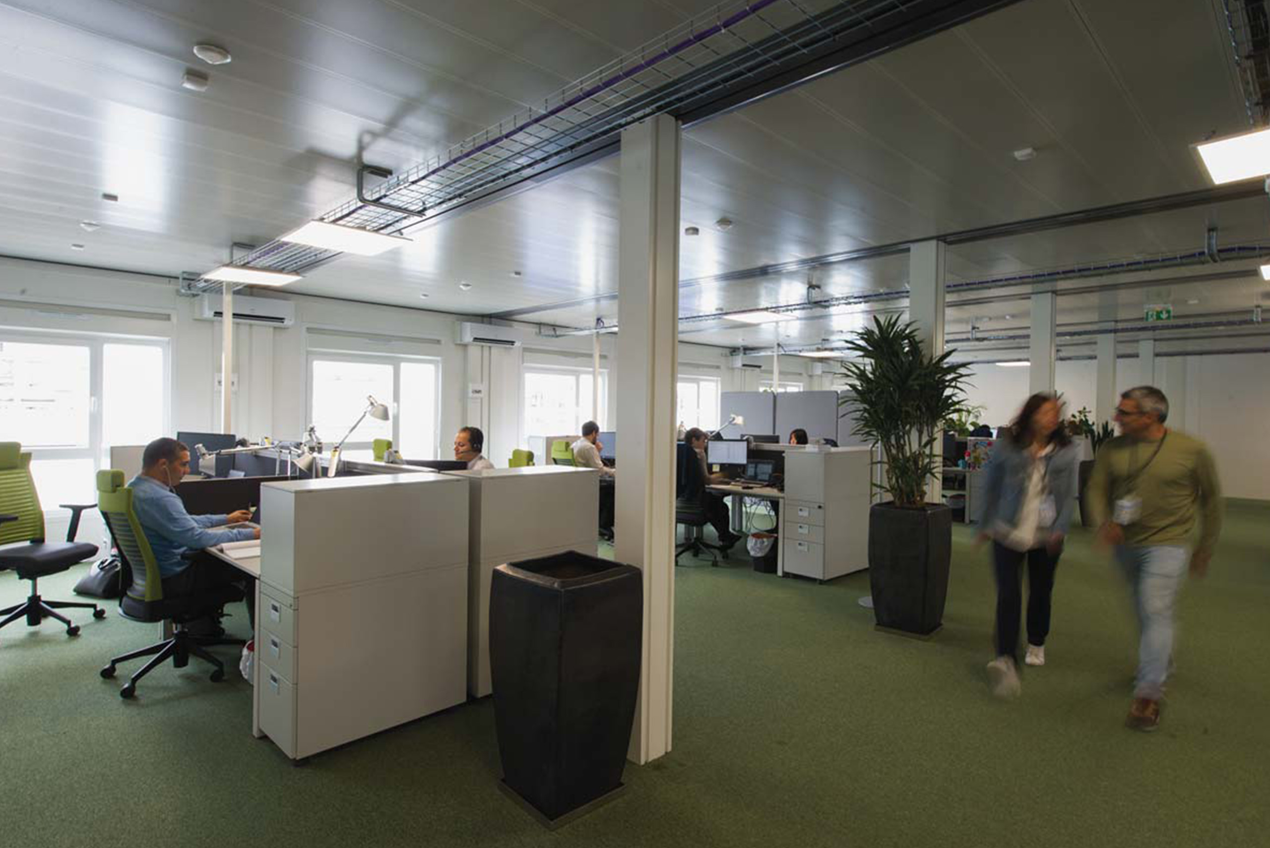 Open space en bureau modulaire Algeco