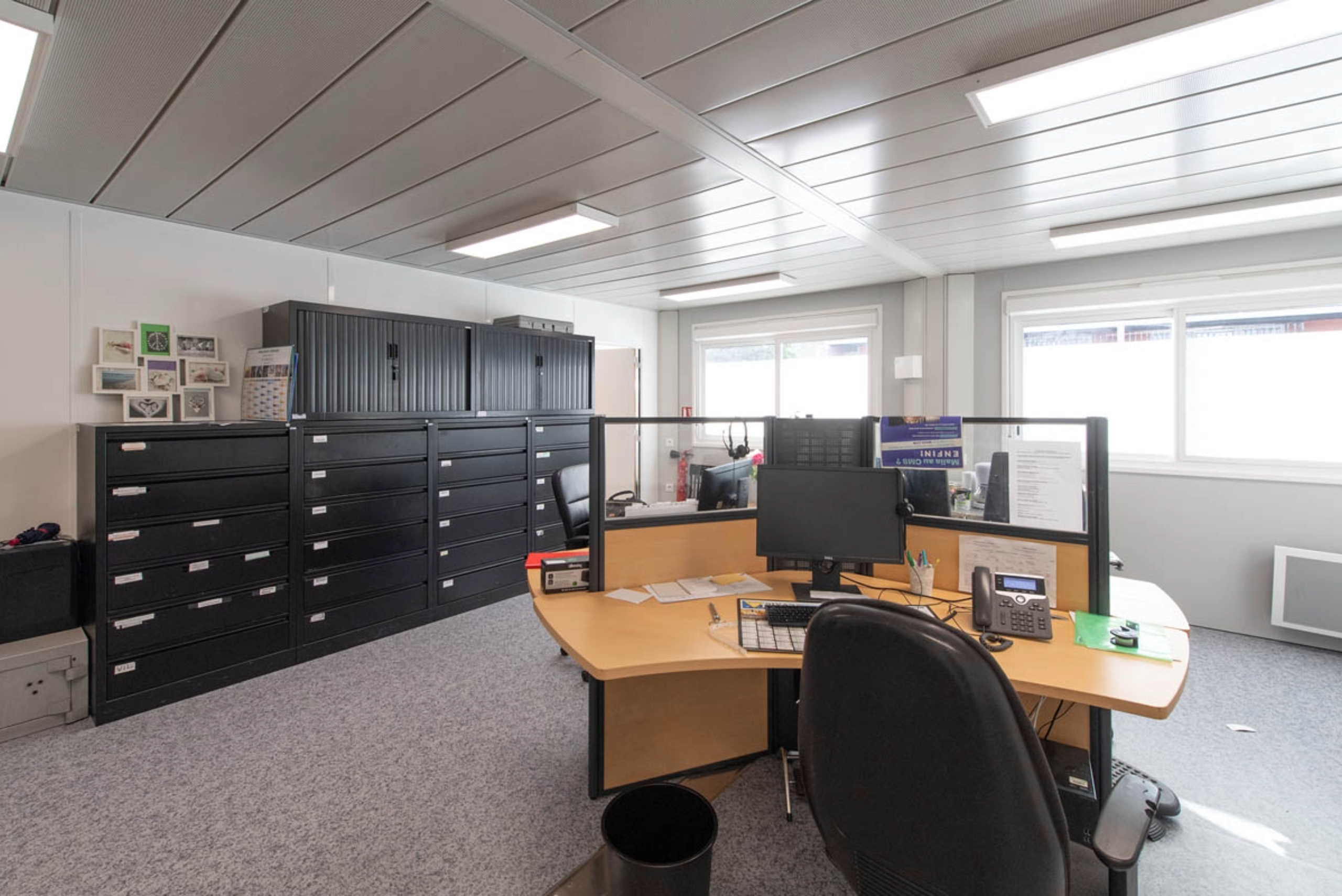 Bureau administratif modulaire ALGECO® du centre de santé transitoire de Fontenay-sous-Bois
