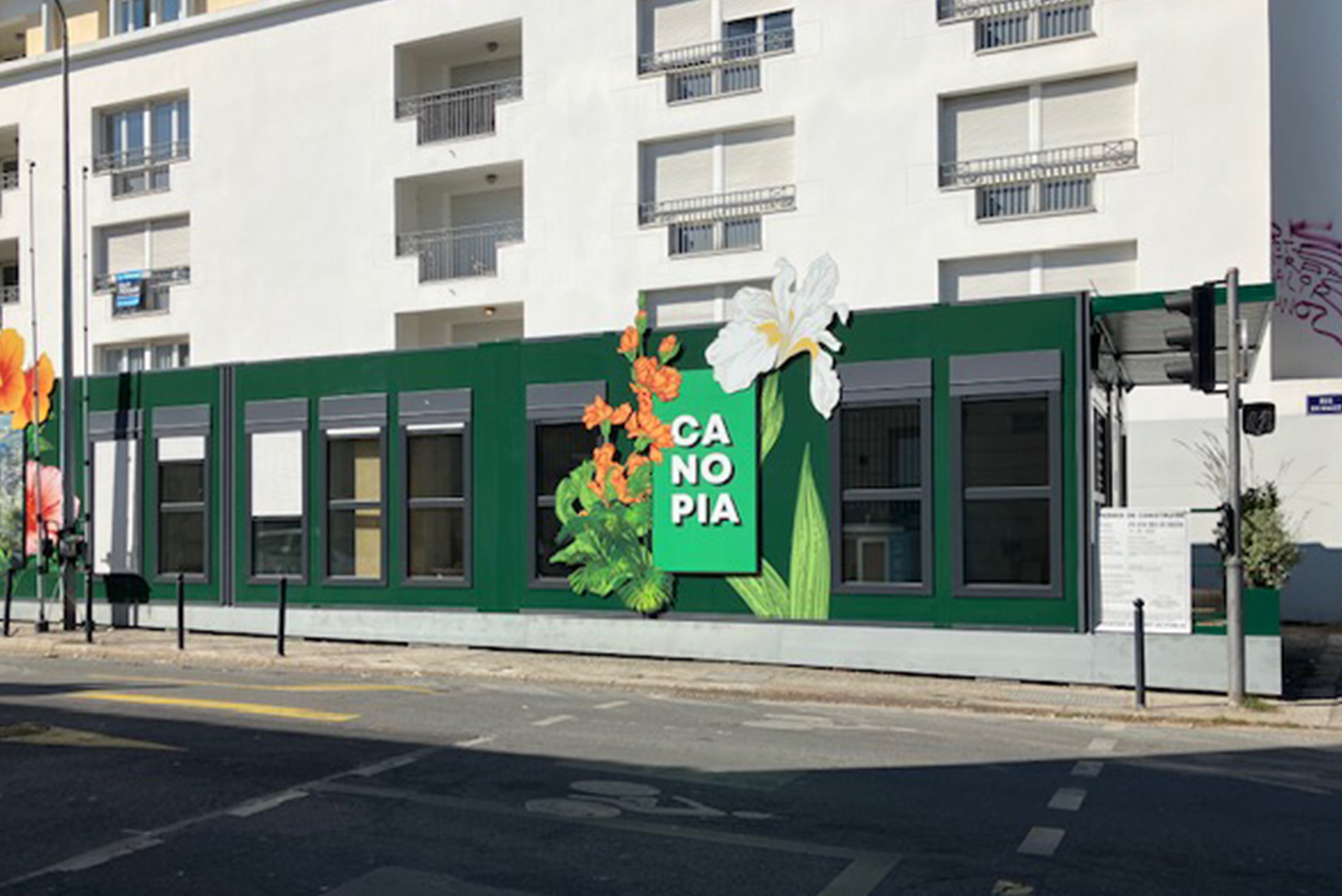 Façade de la Maison du projet Canopia réalisée en modules ALGECO® au cœur de Bordeaux