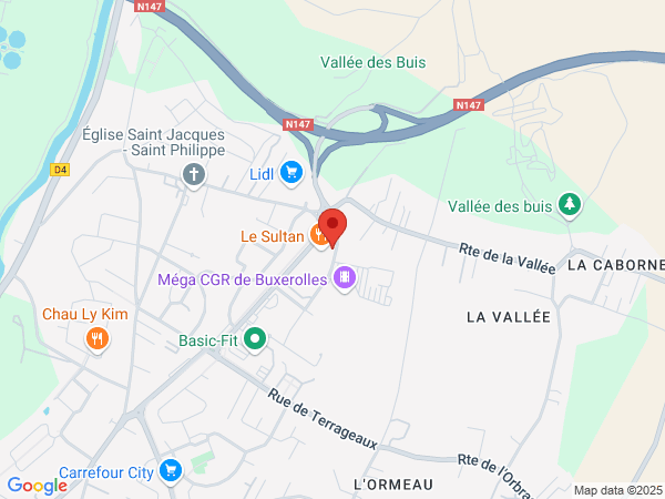 Carte Poitiers