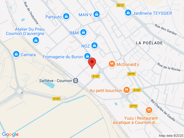 Carte Clermont-Ferrand