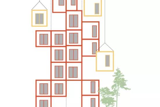 Nomade flexible esthétique polyvalente écologique la construction modulaire inspire les architectes et ingénieurs du bâtiment