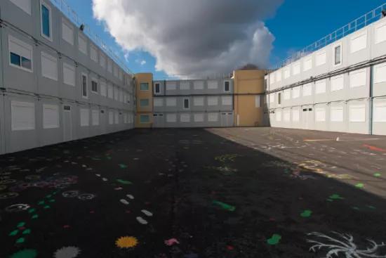 Lycée international de Saint Garmain en Maye volet modulaire permettant de mener à bien le projet a été confié à l’agence Algeco Paris-Ouest