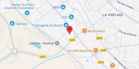 Carte Clermont-Ferrand