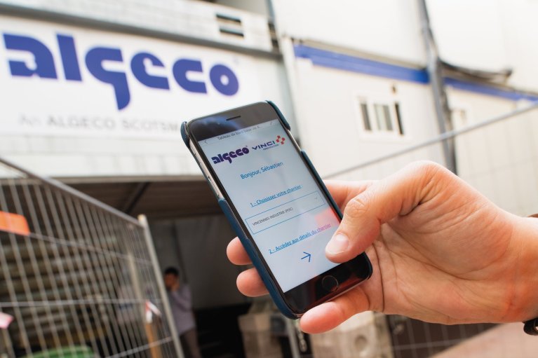 Application Algeco Eco-Future sur smartphone