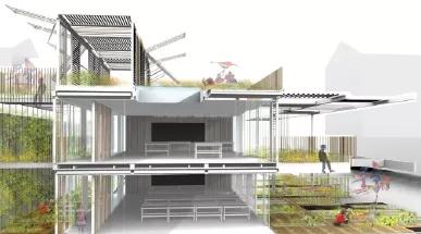 Concours-architectures-élémentaires-3ème-édition-l'ecole-evolutive-2008-2009-algeco+-3