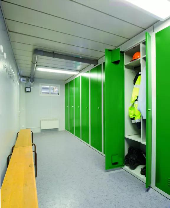 vestiaires séchants chantier ALGECO
