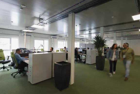 Open space en bureau modulaire Algeco