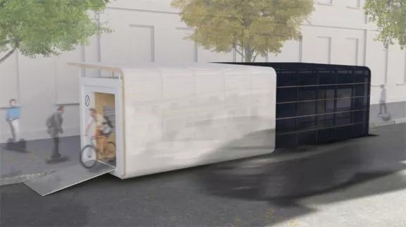 Algeco nouveau concept logistique urbaine pick&go