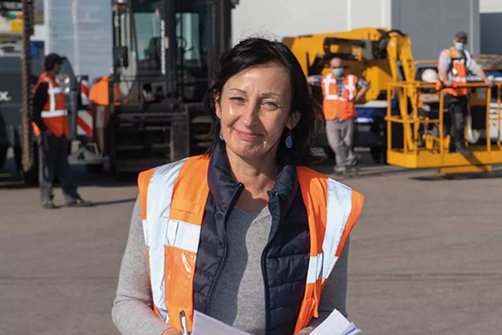 avec Sylvie Gindre responsable Logistique Transport pour Algeco