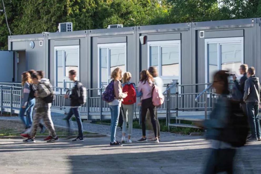 Classe modulaire pour la rentrée