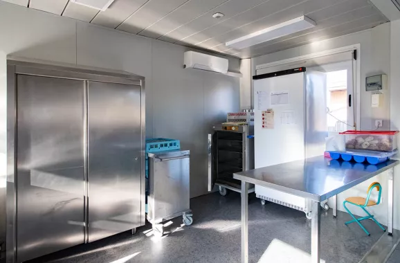 Cuisine équipée dans un module ALGECO®