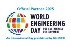 Logo partenaire officiel de la Journée mondiale de l’ingénierie pour le développement durable 2025 (Unesco)